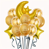 NNETM 11pcs Eid Mubarak Ramadan Kareem Balloon Decoration Set