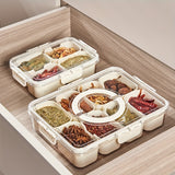 NNETM 8-in-1 White Clear Food Storage Container with Lid