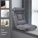 NNETM Sofa Foldable Single Tatami Lounge Chair