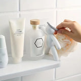 NNETM Pure Elegance: 2pcs White Floating Shelves for Your Bathroom Oasis