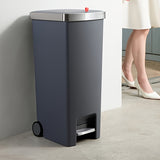 NNETM Foot Pedal Trash Can with Wheels