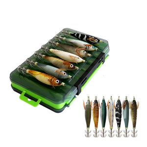 NNEOBA Luminous Wood Shrimp Squid Fishing Lure
