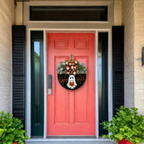 NNEOBA Halloween Ghost & Pumpkin Wreath