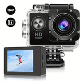 NNETM HD 1080P Sport Action Camera with 2-inch LCD Screen and Waterproof Housing