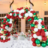 NNEOBA Christmas Balloon Garland Arch Kit (153 Pcs)