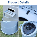 NNETM Compact Deluxe Portable Toilet for Camping & Travel