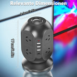 NNETM 12-in-1 Tower Power Strip with USB