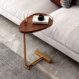 NNETM Crafted with precision, this wood grain side table is a work of art