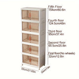 NNETM Transparent Storage Cabinet Magnetic Doors
