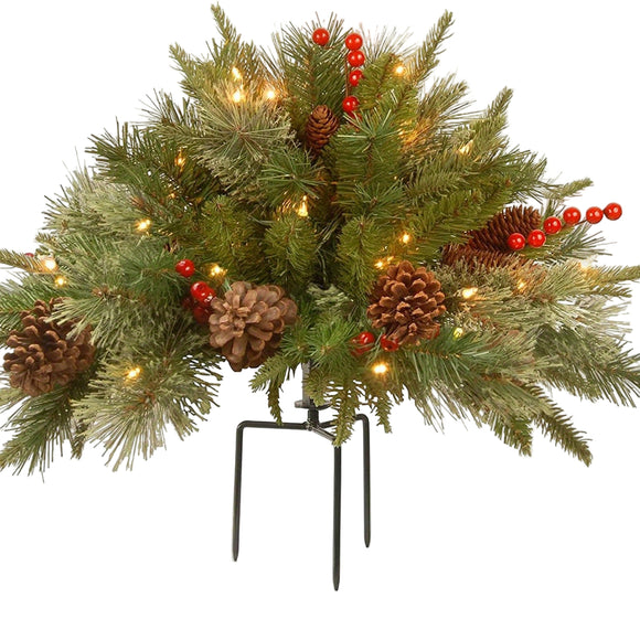 NNETM Pre-Lit Artificial Christmas Tree with LED Lights