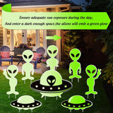NNETM Glow in Dark Halloween Yard Sign Set