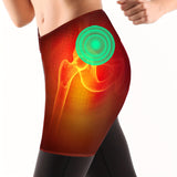 NNETM USB-Powered Heated Hip Brace Massager with Vibration(Black)