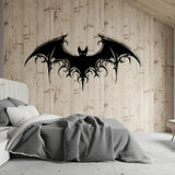 NNETM Victorian Gothic - Giant Majestic Bat Metal Wall Art