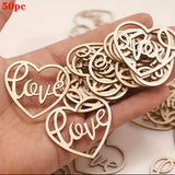 NNETM Love Heart Wood Crafts for DIY Home Decor