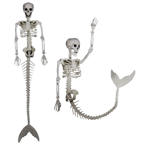 NNETM Mermaid Skeleton Decoration -  Nautical Theme Hanging Prop