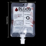 10-Pcs Vampire Blood Drink Pouches 150ml PVC Drinking Bags