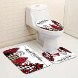 NNETM Jolly Tree-Themed Bathroom Ensemble: 4-Piece Festive Christmas Delight