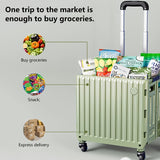 NNETM Camping Trolley Storage Cart with Lid