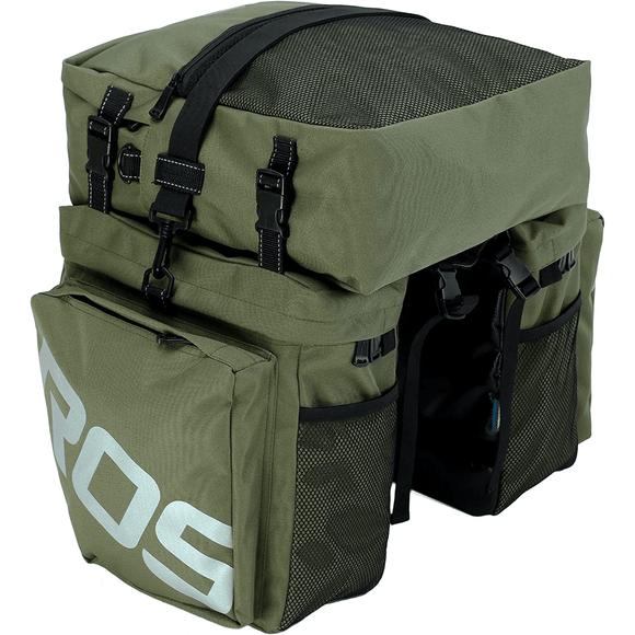 NNETM 3-in-1 Bicycle Rear Capacity Rack Pannier Bag