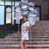 10pcs Transparent Bobo Bubble Balloons 18in