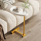 NNETM Elevate Your Living Area with a Stunning C-Shaped End Table