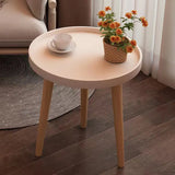 NNETM Embrace Elegance with the Round Coffee Table Boasting Three Harmonious Legs