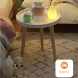 NNETM Embrace Elegance with the Round Coffee Table Boasting Three Harmonious Legs