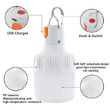 NNETM 60W Rechargeable LED Lamp Bulb - Perfect for Camping