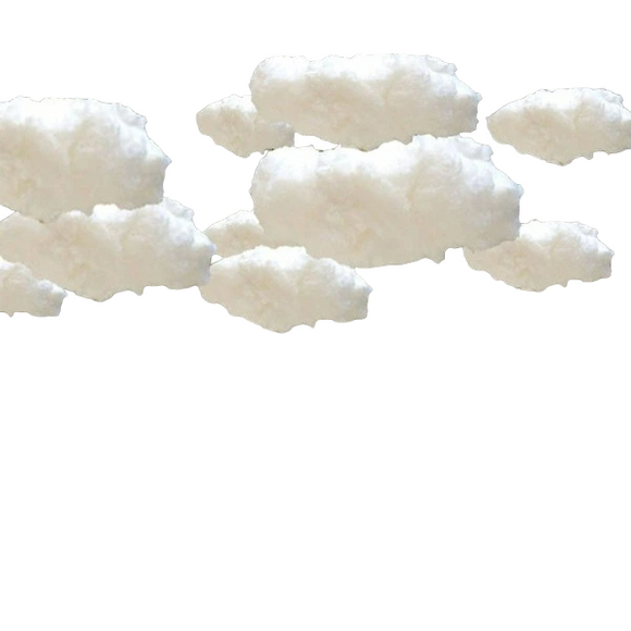 NNESN Large Creative Cloud-Shaped Decoration