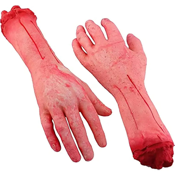 NNETM Gruesome Halloween Prop: Bloody Severed Human Arms
