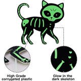 NNETM Midnight Guardian: 4pcs Black Cat Silhouette Yard Sign with Stakes