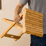 NNETM Step Up the Eco-Friendly Way with Our Bamboo Folding Bench