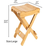 NNETM Step Up the Eco-Friendly Way with Our Bamboo Folding Bench