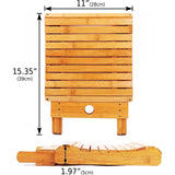 NNETM Step Up the Eco-Friendly Way with Our Bamboo Folding Bench