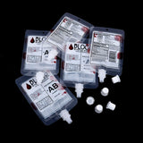 10-Pcs Vampire Blood Drink Pouches 150ml PVC Drinking Bags