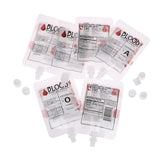 10-Pcs Vampire Blood Drink Pouches 150ml PVC Drinking Bags
