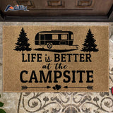 NNETM "Life Is Better At The Campsite RV Doormat - 19.7x31.5in (50x80cm)