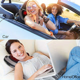 NNETM Electric Shiatsu Massage Pillow with Heat – Deep Tissue Kneading(Grey)