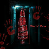 NNETM Chilling Halloween Decor: Bloody Body Bag Extravaganza