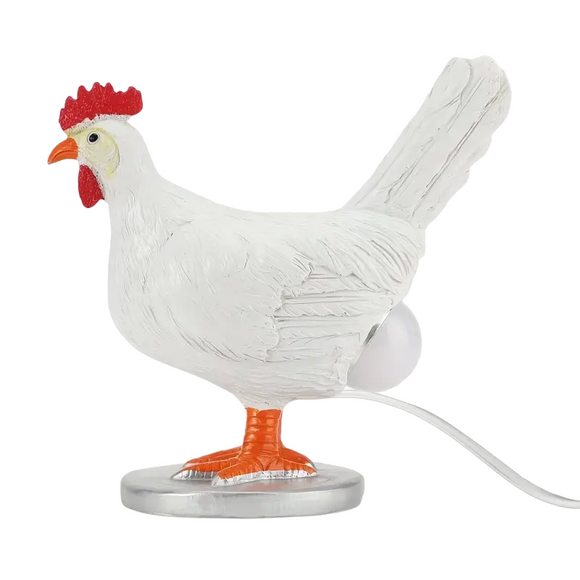 NNETM Lifelike Chicken Egg Lamp - 3D LED Night Light with USB Power