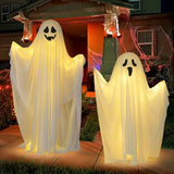 NNETM Ghoulish Glow: Battery-Operated Halloween Ghost Decor