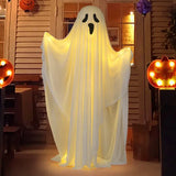 NNETM Ghoulish Glow: Battery-Operated Halloween Ghost Decor
