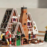 NNEOBA Santa Claus Gingerbread House Building Blocks