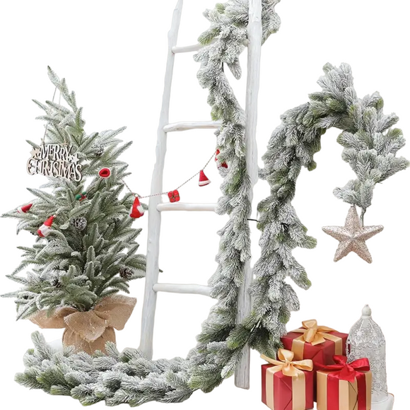 NNETM Winter Wonderland: Snow-Flocked Artificial Christmas Trees