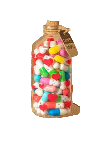 NNESN Mini Color Pill Wish Bottle - Multicolor Glass Capsule