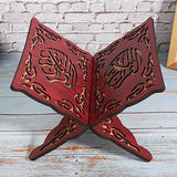 NNETM Wooden Quran Wine Holder Stand