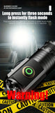 NNETM 2000LM USB Rechargeable LED Flashlight - 5 Modes, Waterproof, Lightweight