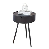 NNETM Creamy Wind Bedside Cabinet with Storage