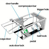 NNETM Humane Rat Trap - Metal Chipmunk and Rodent Trap (1pc)