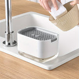 NNETM 2-in-1 Kitchen Soap Dispenser with Sponge
